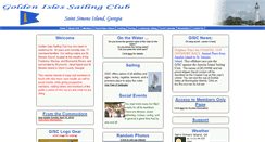 Desktop Screenshot of goldenislessailingclub.com